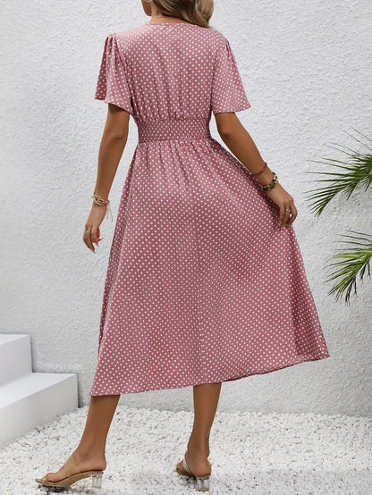 Livia | Women's Summer Dress with Short Sleeve