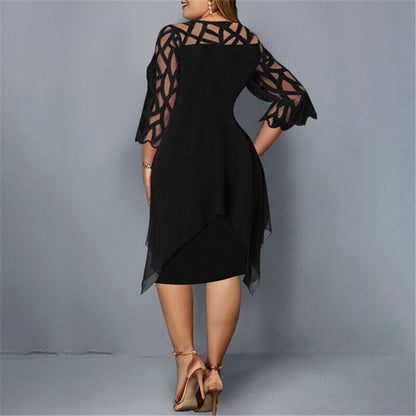 Kirsty | Relaxed Chic Plus Size Midi Dress for Modern Women