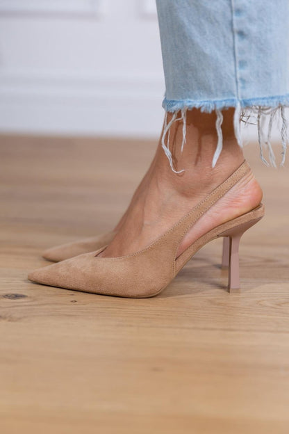 Women's Pointed-Toe Slingback Heels
