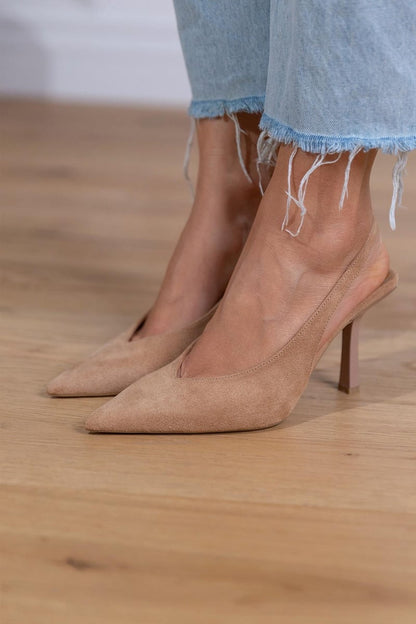 Women's Pointed-Toe Slingback Heels