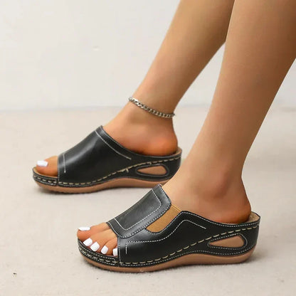 Women's Slip-Resistant Open-Toe Tessa Orthopedic Comfort Sandals with Arch Support