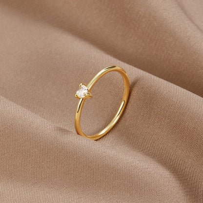Jimena | Heart Ring Made of Glass