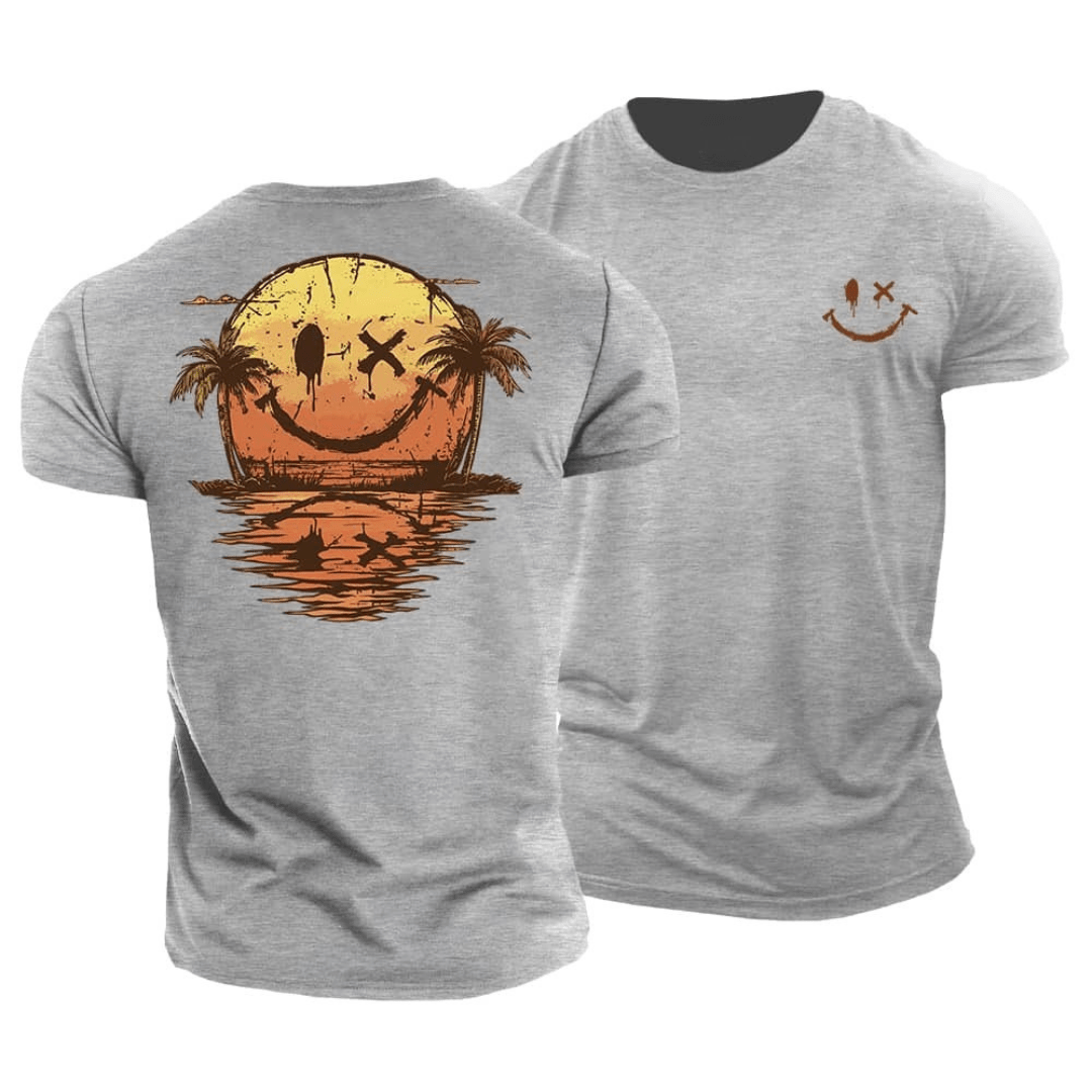 Eli | Women's Summer Smiley Sea T-Shirt with Round Neck and Short Sleeve