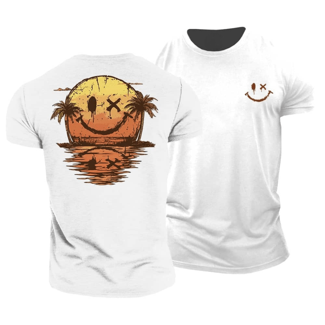 Eli | Women's Summer Smiley Sea T-Shirt with Round Neck and Short Sleeve
