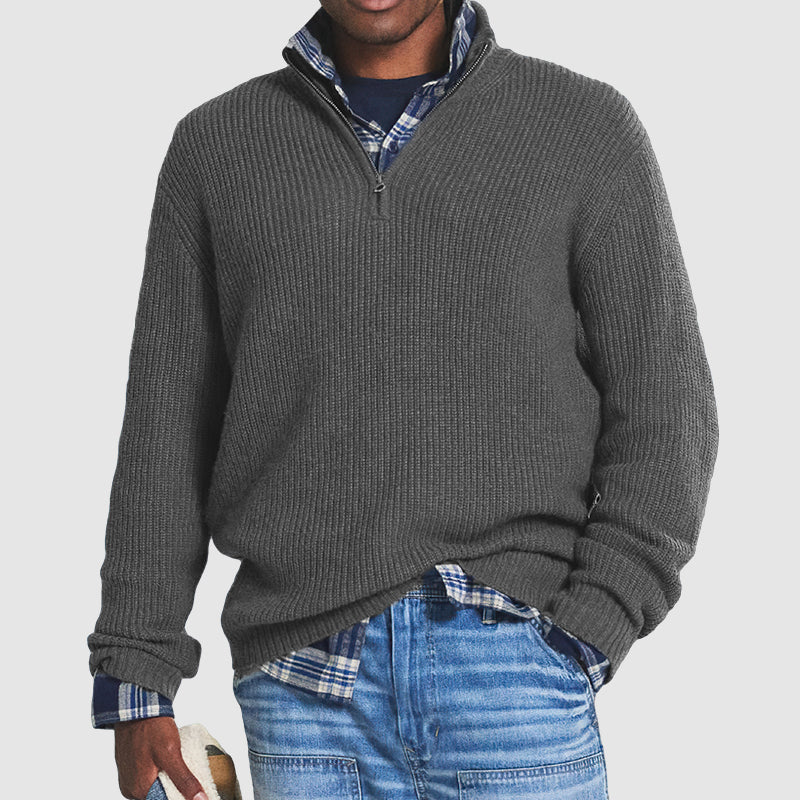 Jerry | Men's Business Casual Pullover with Zipper