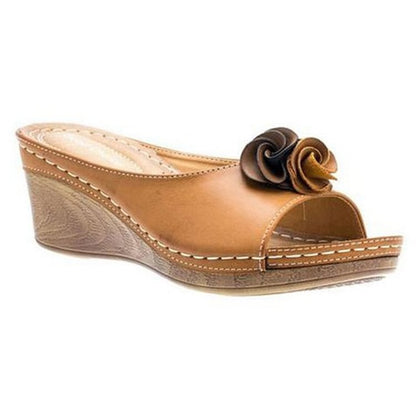 Women's Cushioned Open-Toe Frona Orthopedic Wedge Sandals