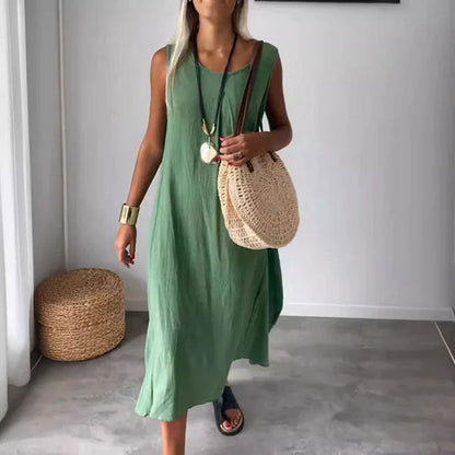 Noemi | Women's Casual Sleeveless Dress with Pockets
