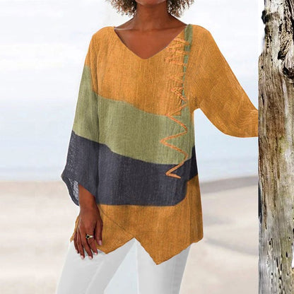 Elaine | Women's Relaxed Long Sleeve Blouse