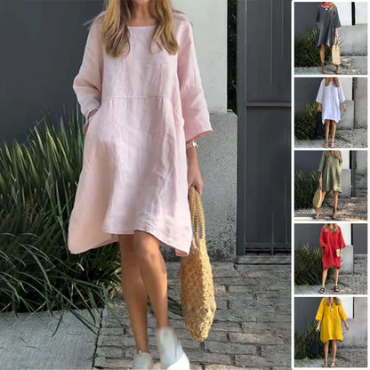 Charmaine | Women's Light Breezy Dress with Round Neck