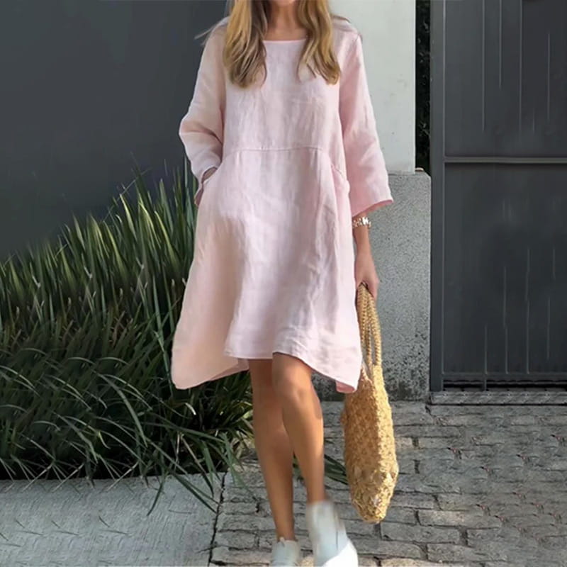 Charmaine | Women's Light Breezy Dress with Round Neck