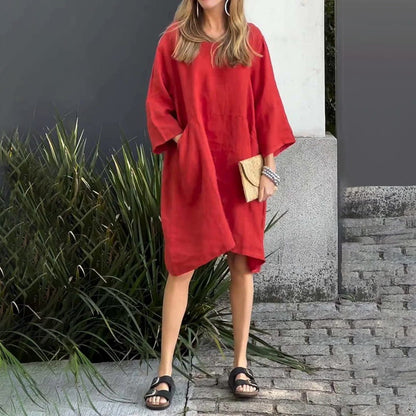 Charmaine | Women's Light Breezy Dress with Round Neck
