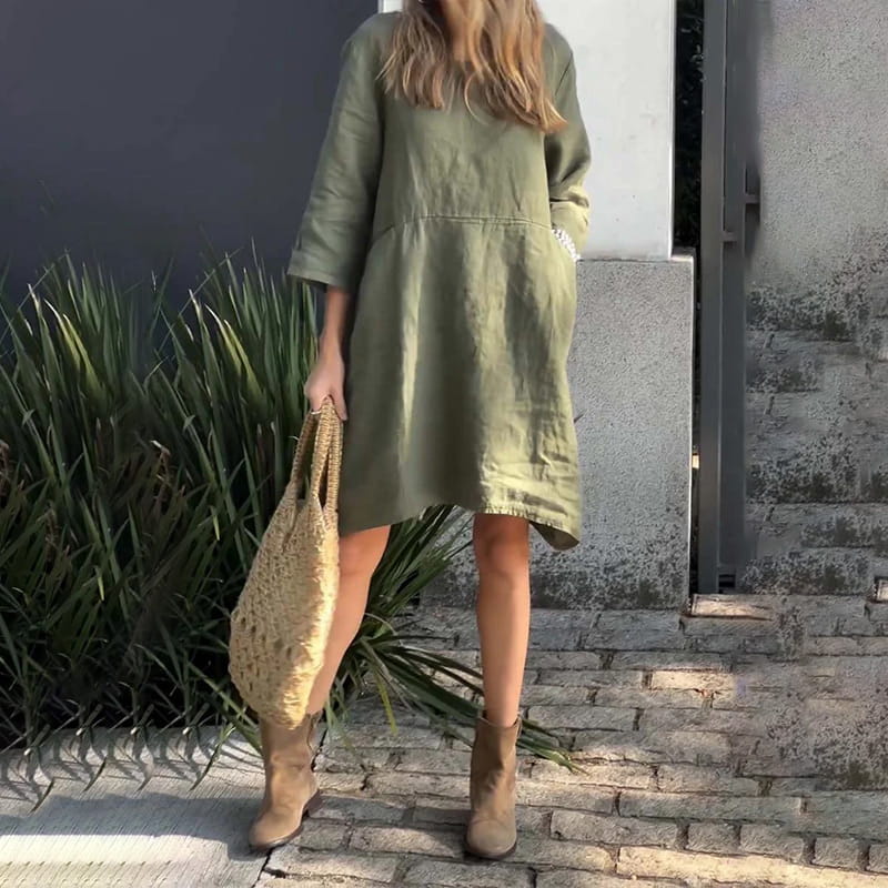 Charmaine | Women's Light Breezy Dress with Round Neck