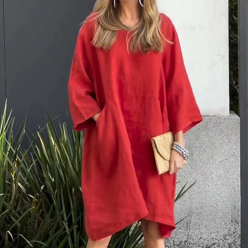 Charmaine | Women's Light Breezy Dress with Round Neck