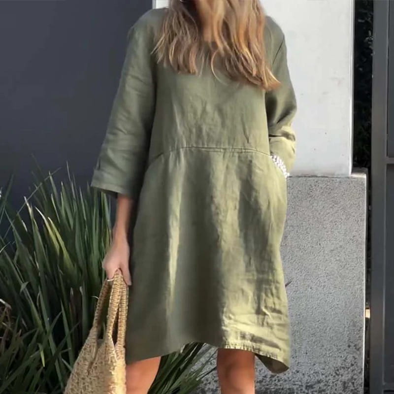 Charmaine | Women's Light Breezy Dress with Round Neck