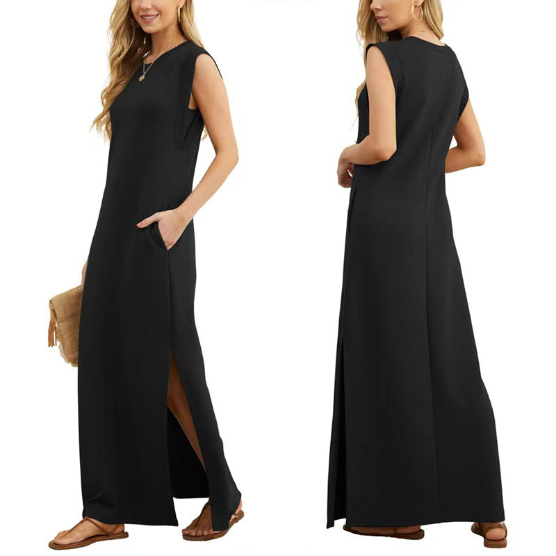 Maliya | Women's Sleeveless Casual Maxi Dress