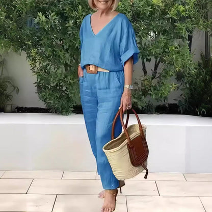 Claire | Women's Luxe Relaxed Two-Piece Outfit
