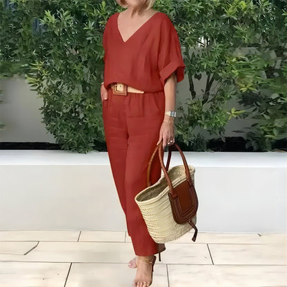 Claire | Women's Luxe Relaxed Two-Piece Outfit