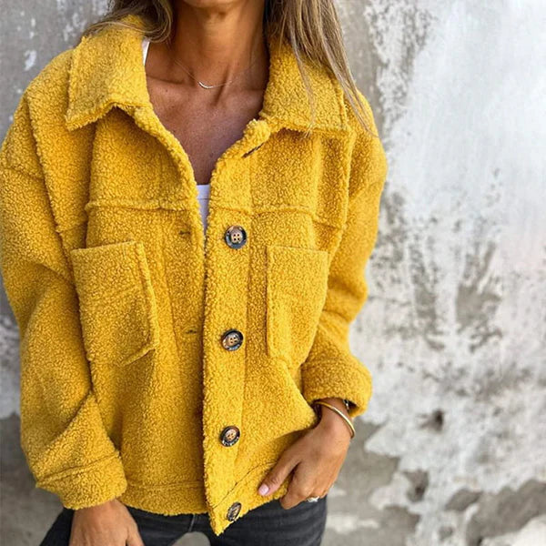 Dion | Women's Short Jacket with Lapels and Pockets