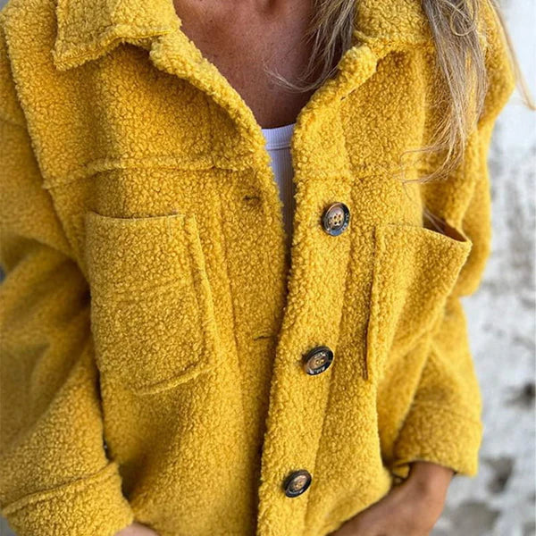 Dion | Women's Short Jacket with Lapels and Pockets