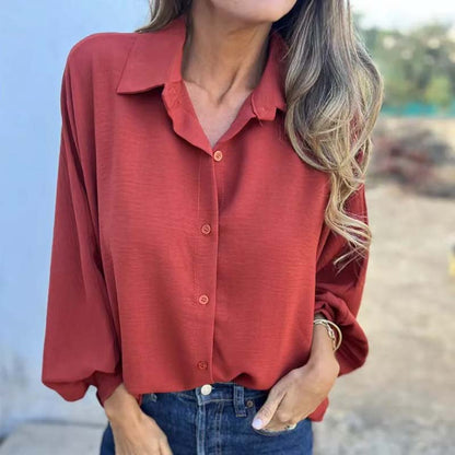 Elysa | Women's Relaxed Elegant Button-Up Blouse