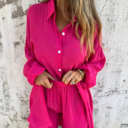 Lyrie | Women's Relaxed Polo Set with Long Sleeve