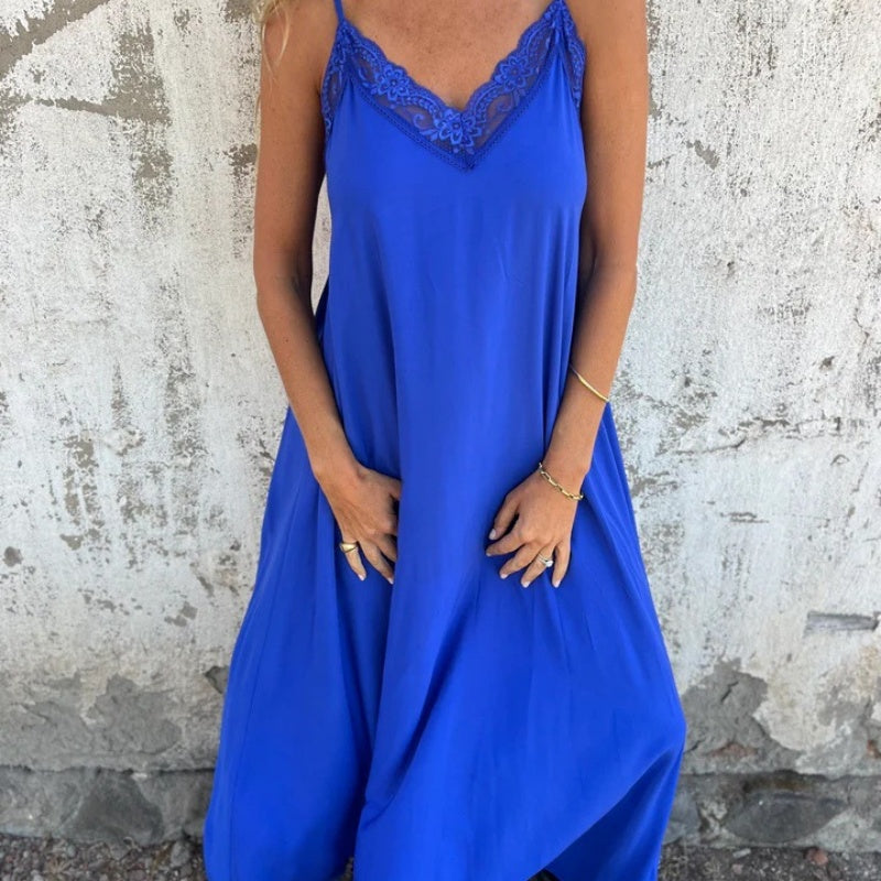 Ria | Women's Elegant V-Neck Maxi Dress