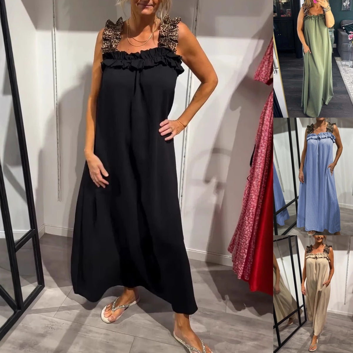 Tabea | Women's Casual Sleeveless Dress with Pockets