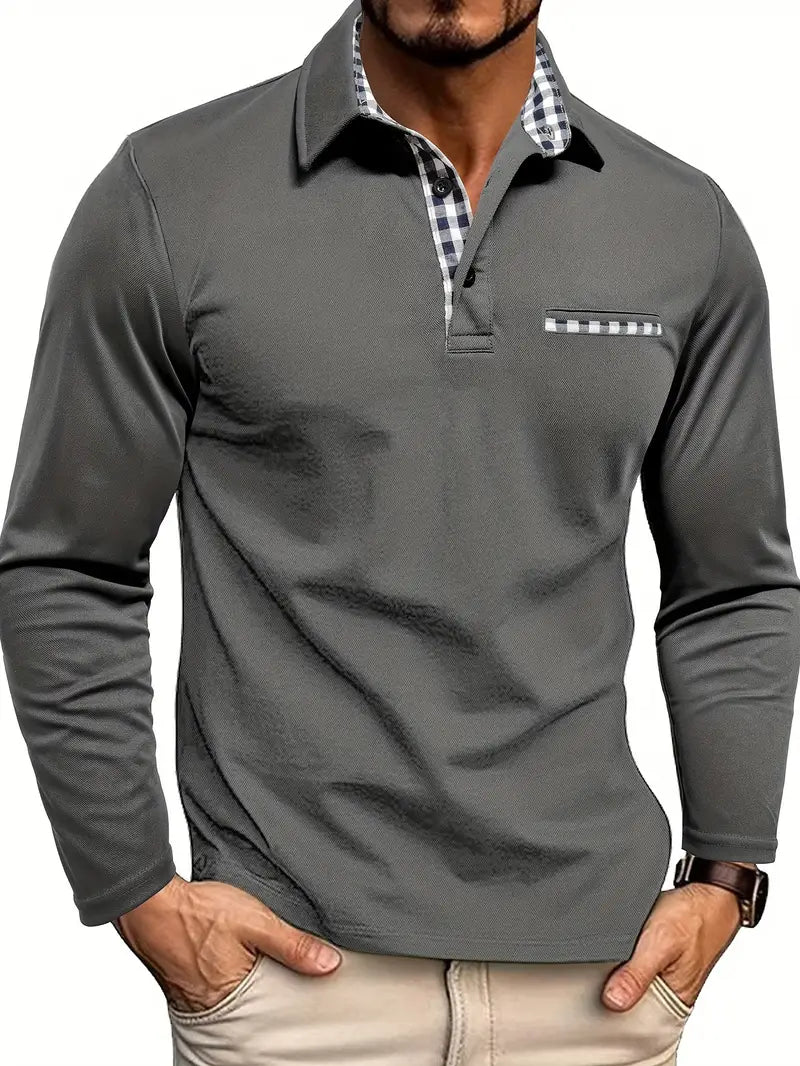 Stefan | Men's Long Sleeve Polo