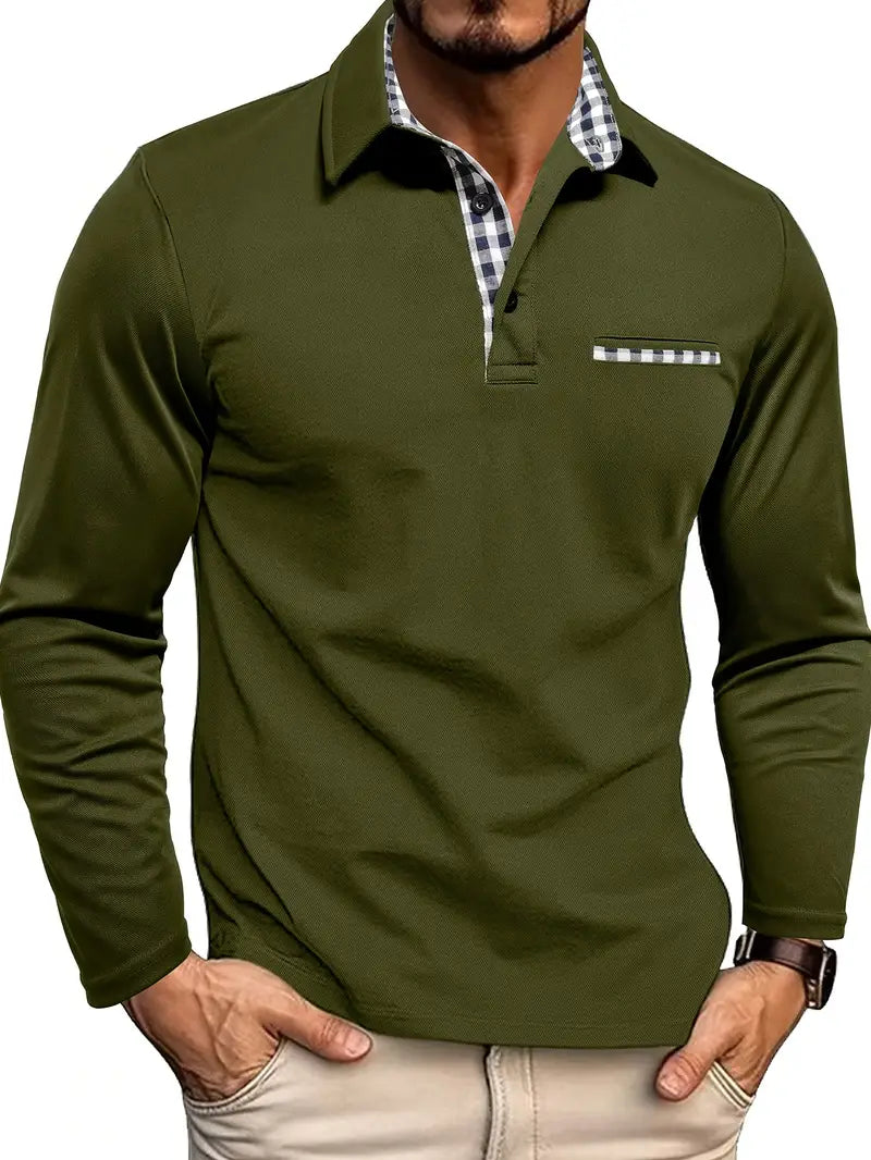 Stefan | Men's Long Sleeve Polo