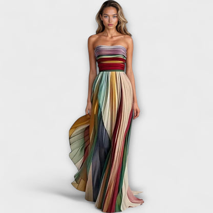 Flora | Women's Colourful Sleeveless Maxi Dress