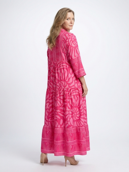 Marielle | Women's Relaxed Button Front Midi Dress