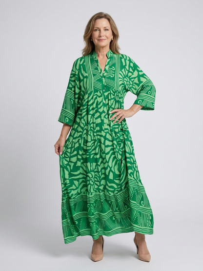 Marielle | Women's Relaxed Button Front Midi Dress