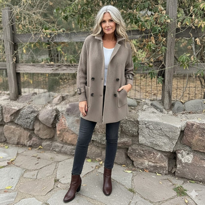 Isola | Women's Mid-Length Double-Breasted Coat