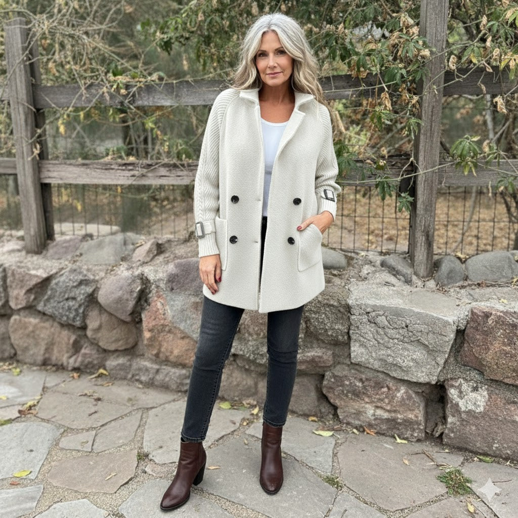 Isola | Women's Mid-Length Double-Breasted Coat
