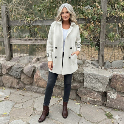 Isola | Women's Mid-Length Double-Breasted Coat