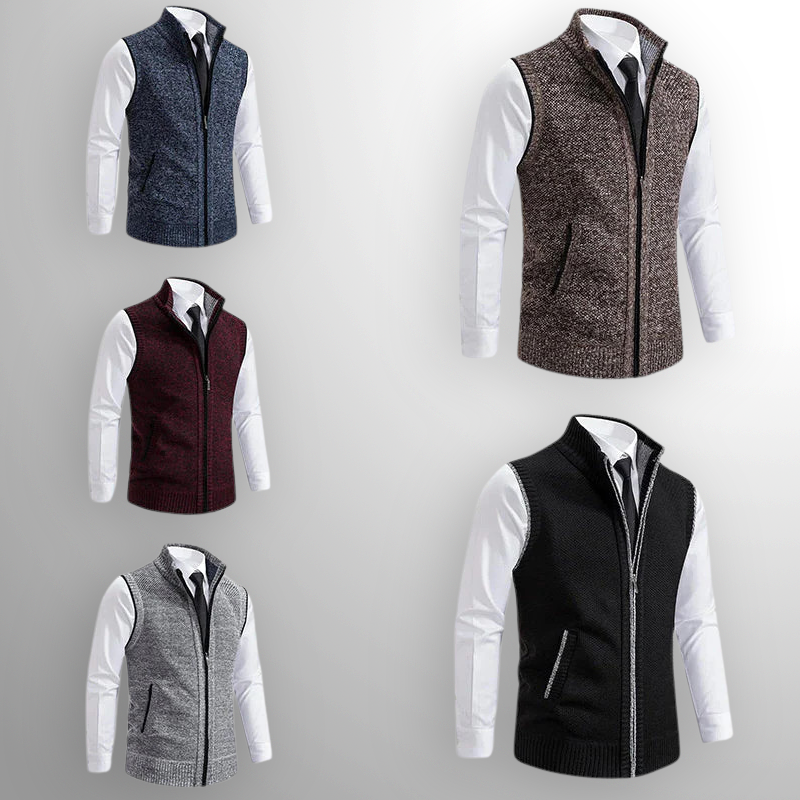 Harrison | Men's Full-Zip Pullover Vest with Pockets