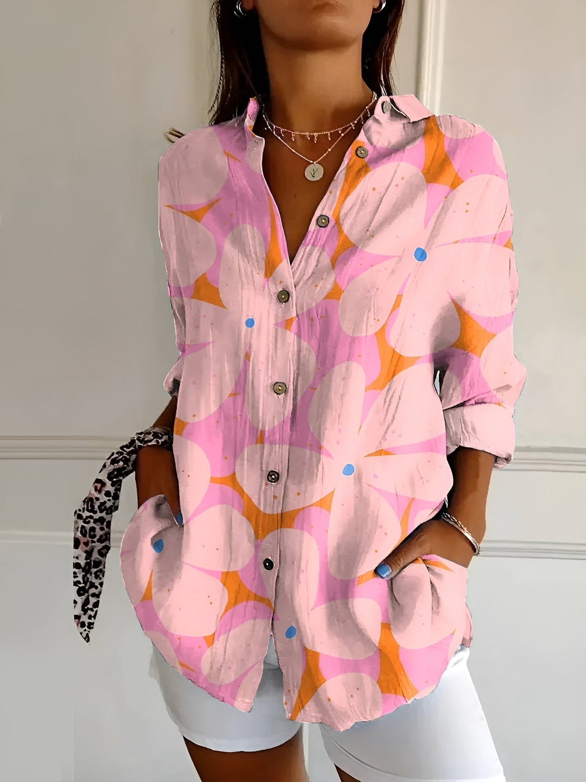 Avril | Women's Chic Blouse with Whimsical Prints