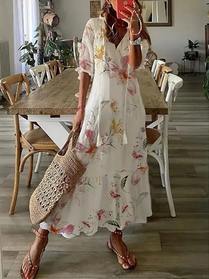 Emily | Women's Boho Tummy Coverage Maxi Dress