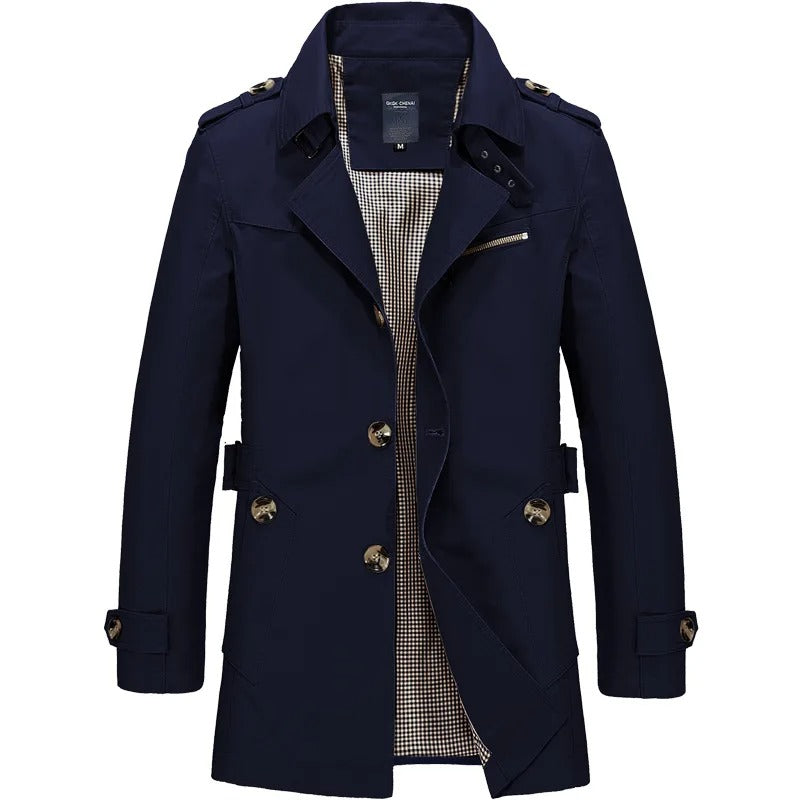 Trendy Men's Outerwear Jacket with Long Sleeve