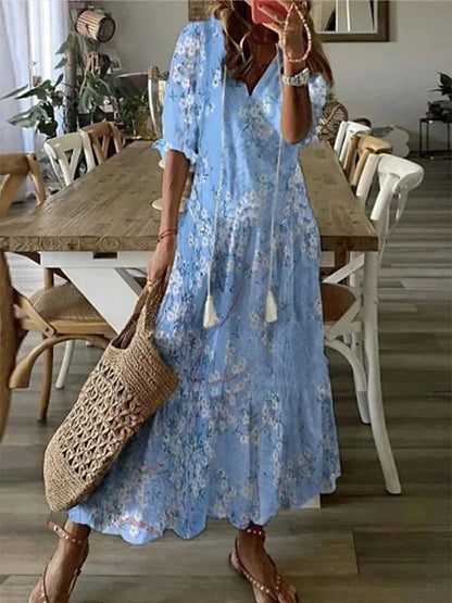 Emily | Women's Boho Tummy Coverage Maxi Dress