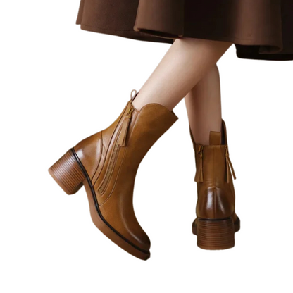 Taylor | Women's Cushioned Zip Chic Platform Boots