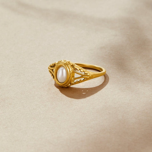 Aitana | Vintage Pearl Ring