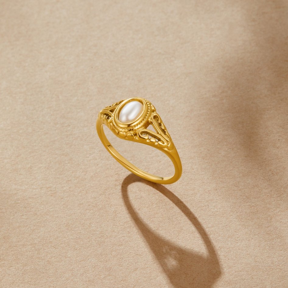 Aitana | Vintage Pearl Ring