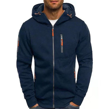 Mave | Men's Zip-Up Hoodie with Pockets and Drawstring