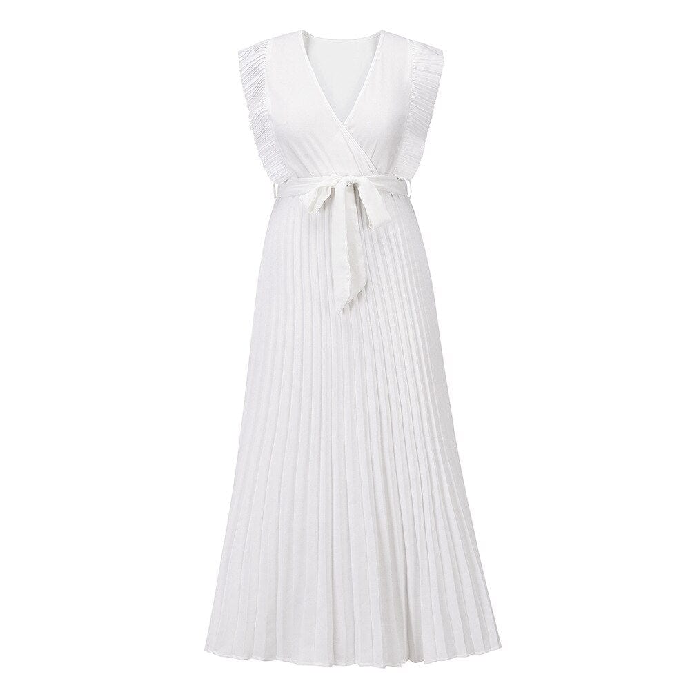 Maud | Women's Maxi Dress with V-Neck