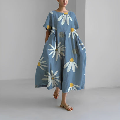 Floria | Women's Relaxed Vibrant Floral Maxi Dress