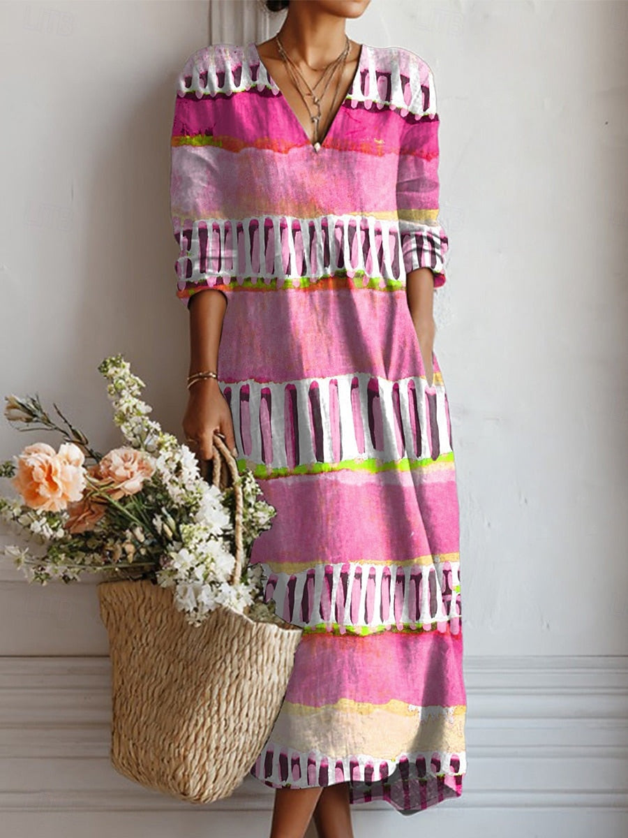 Corrie | Women's Everyday Comfort Midi Dress with Pockets
