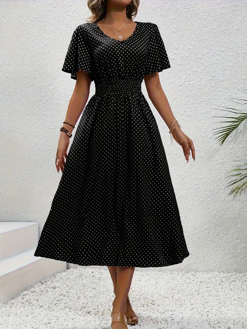 Livia | Women's Summer Dress with Short Sleeve